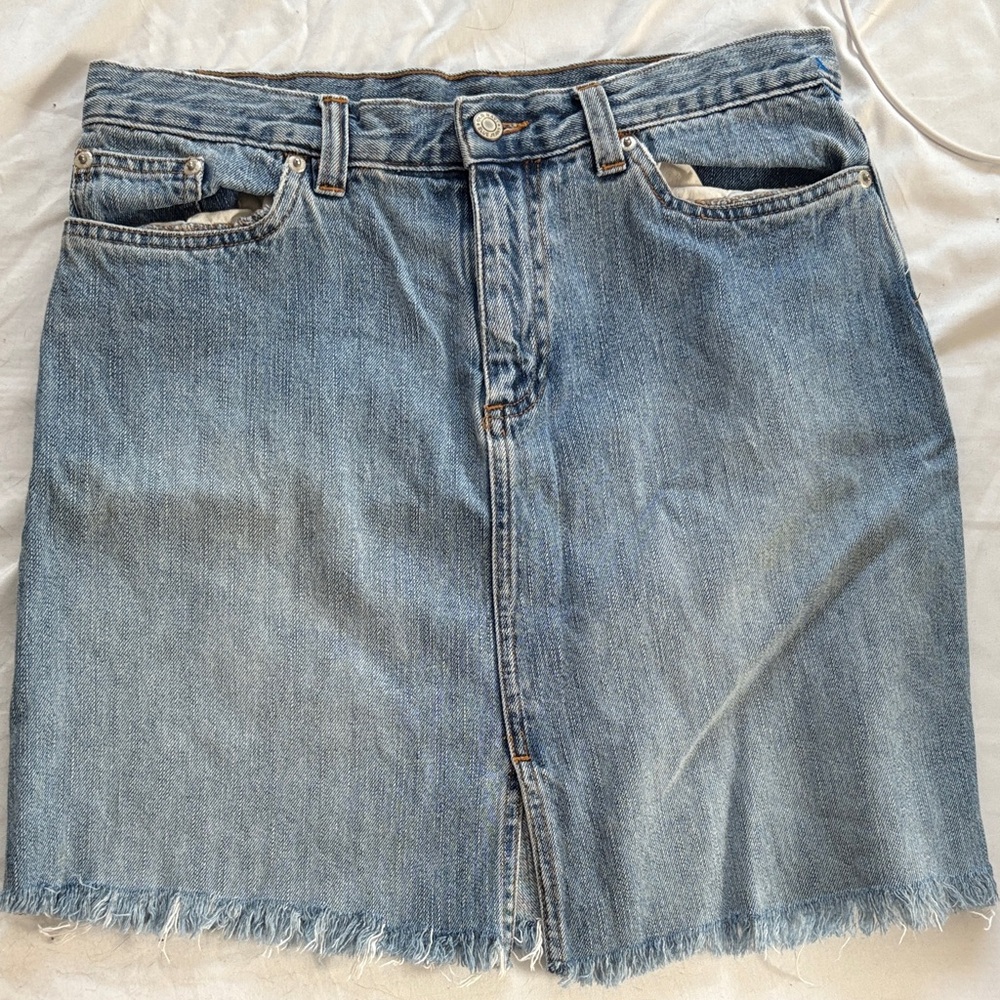Vintage Old Navy Light Blue Denim Mini Skirt